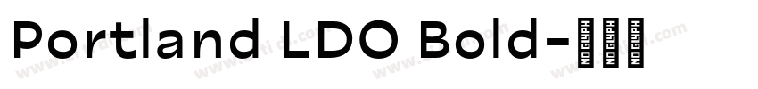 Portland LDO Bold字体转换